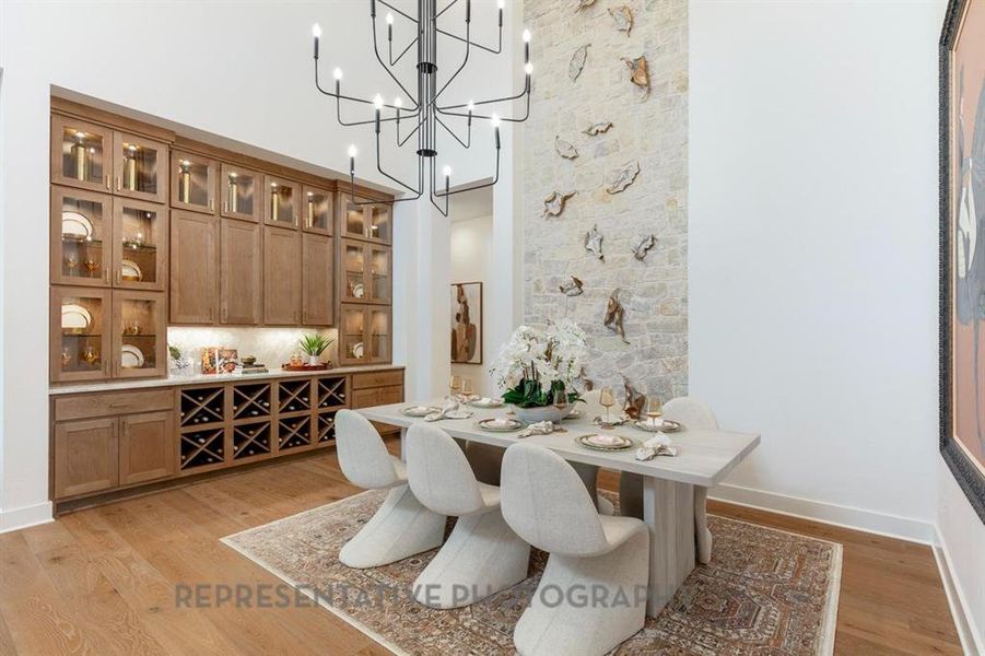 Furnished interior view inside a new home in Mustang Lakes: 60ft. lots, Celina (Image 30).