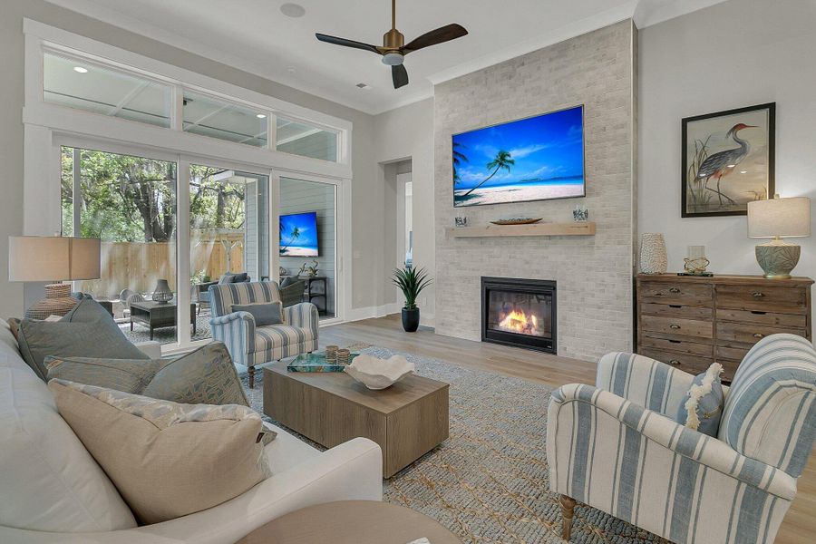 Furnished interior view inside a new home in , Johns Island (Image 33). Furnished interior view inside a new home in , Johns Island (Image 33).