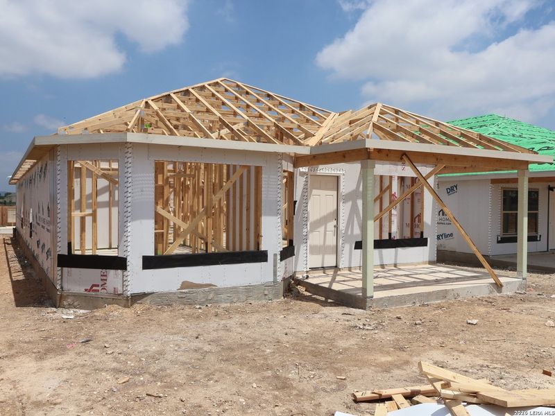 In-progress construction of a new home in Winding Brook, San Antonio, TX (Image 20).