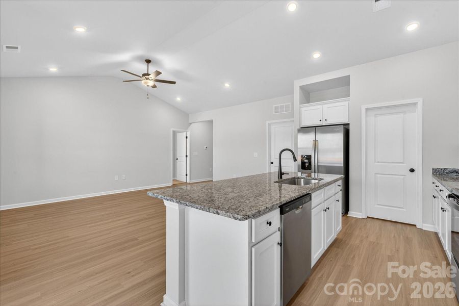 Furnished interior view inside a new home in Stagecoach Station, Gastonia (Image 6).