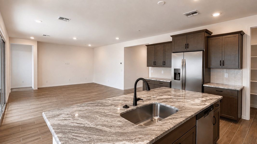 Furnished interior view inside a new home in The Ridge at Sienna Hills, Buckeye (Image 4).