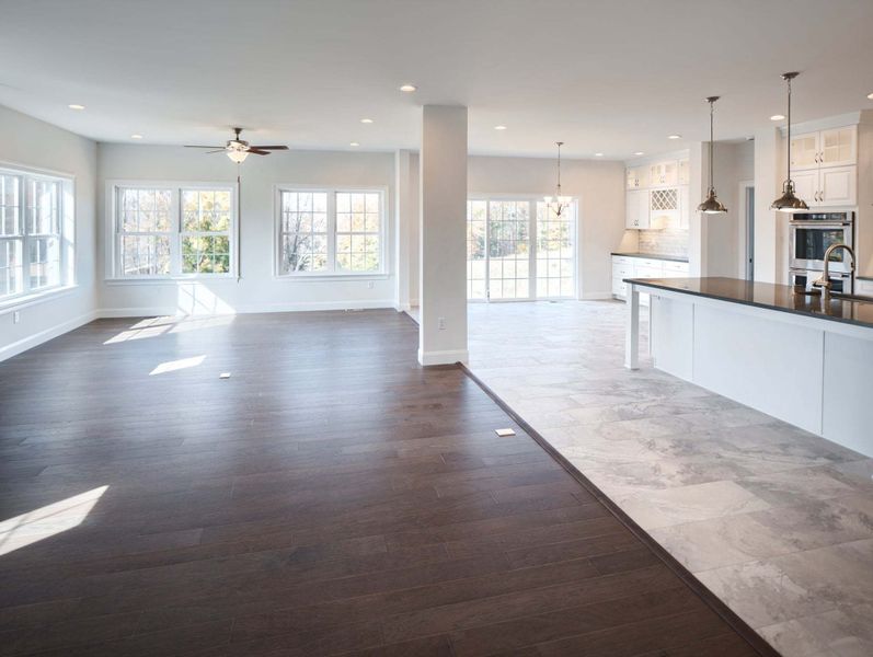 Family Room, Sunroom, and Breakfast Area