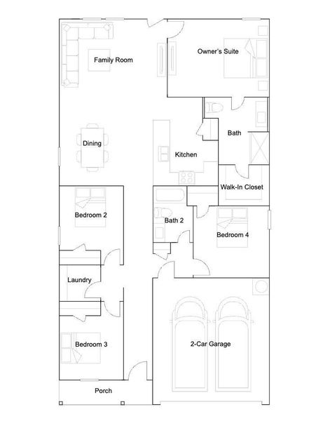 2D floor plan layout of this home in Synova, Crosby, TX (Image 2).