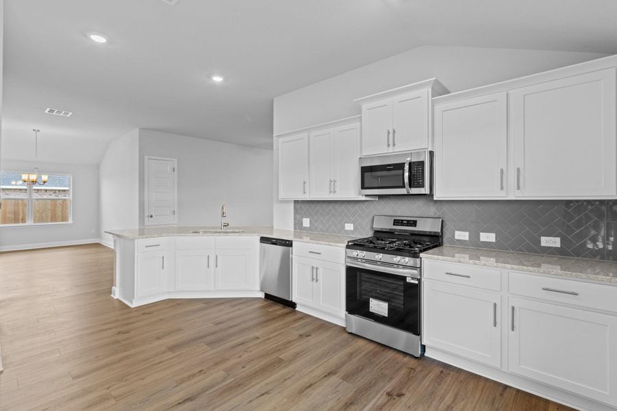 Furnished interior view inside a new home in River Ranch Trails, Dayton (Image 7). Furnished interior view inside a new home in River Ranch Trails, Dayton (Image 7).