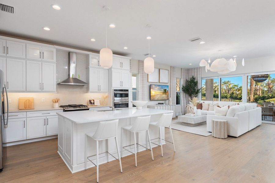 Representative furnished interior of a home built from the Elena by GL Homes in Valencia Ridge, Wesley Chapel (Image 8). Representative furnished interior of a home built from the Elena by GL Homes in Valencia Ridge, Wesley Chapel (Image 8).