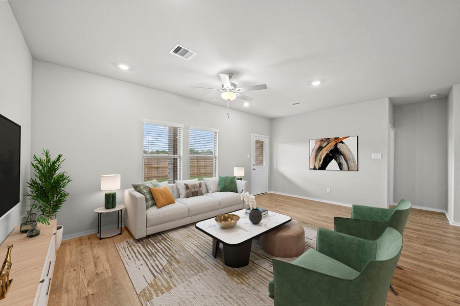Furnished interior view inside a new home in Laurel Landing, Alvin (Image 14).
