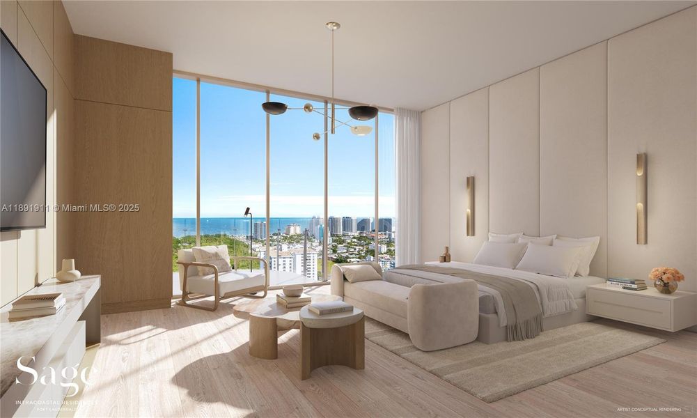 Furnished interior view inside a new home in , Fort Lauderdale (Image 4).