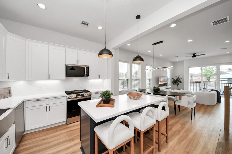 Furnished interior view inside a new home in , Houston (Image 6).