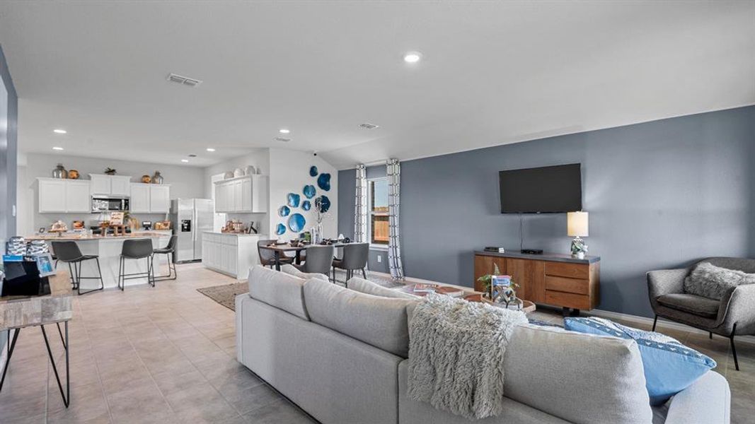 Furnished interior view inside a new home in Rosewood at Beltmill, Fort Worth (Image 31).