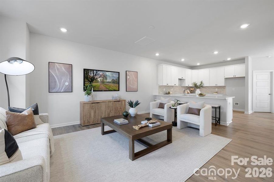 Furnished interior view inside a new home in Edgewood Preserve, Huntersville (Image 5).