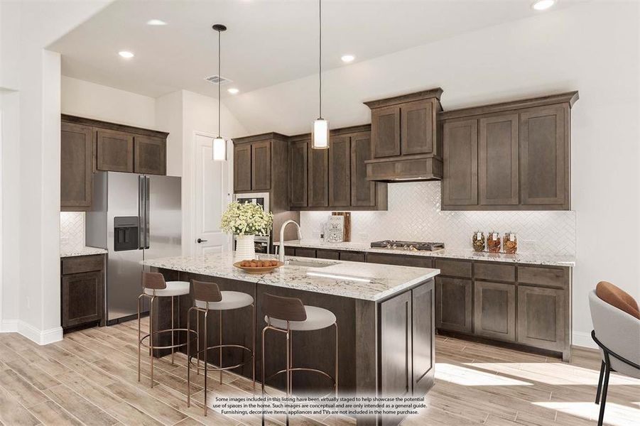Furnished interior view inside a new home in Creekview Meadows, Pilot Point (Image 20).
