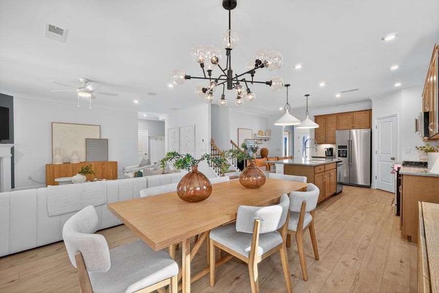 Representative furnished interior of a home built from the Hampton by Pulte Homes in Watermist at Mirror Lake, Villa Rica (Image 13).