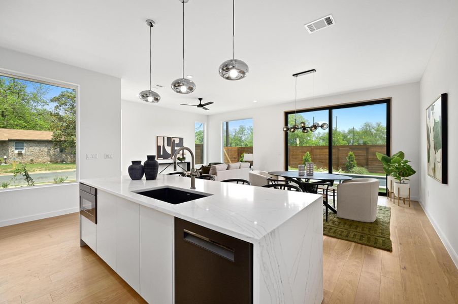 Furnished interior view inside a new home in , Austin (Image 28). Furnished interior view inside a new home in , Austin (Image 28).