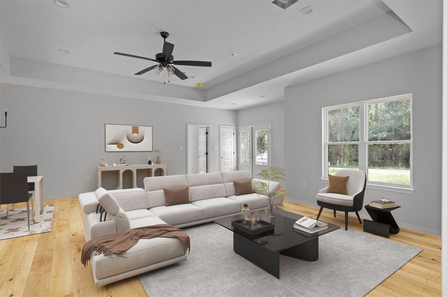 Furnished interior view inside a new home in , Brookeland (Image 3). Furnished interior view inside a new home in , Brookeland (Image 3).