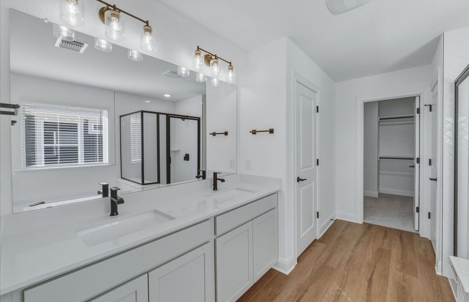 Furnished interior view inside a new home in Horizon Lake, Leander (Image 6).