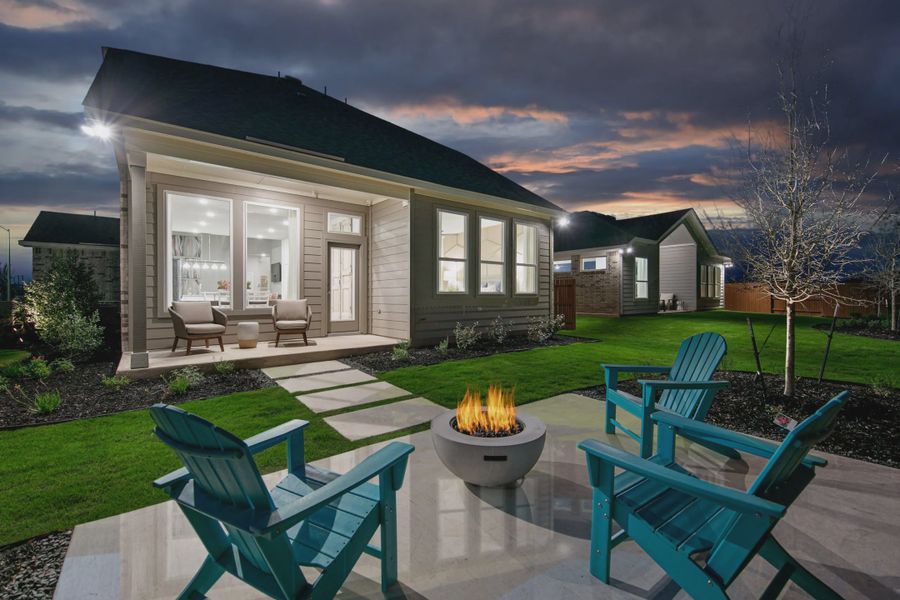 Representative exterior details of a home built from the Powell by Chesmar Homes in Buffalo Crossing, Cibolo (Image 2).
