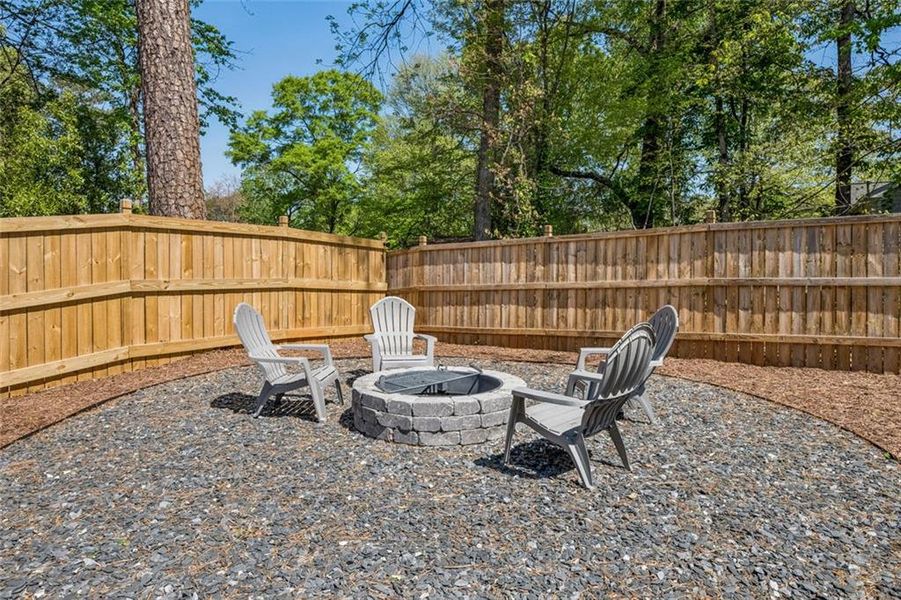 Exterior details and patio area of a home in The Enclave on Lavista, Tucker (Image 25).