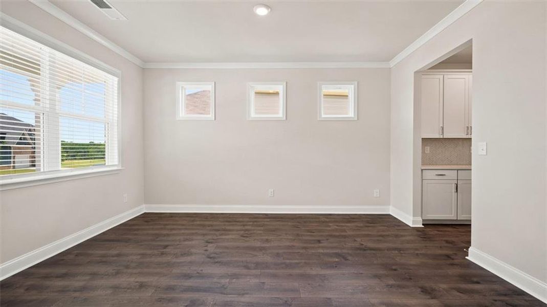 Spacious, unfurnished interior of a new home in Evergreen Crossing, Locust Grove (Image 33). Spacious, unfurnished interior of a new home in Evergreen Crossing, Locust Grove (Image 33).