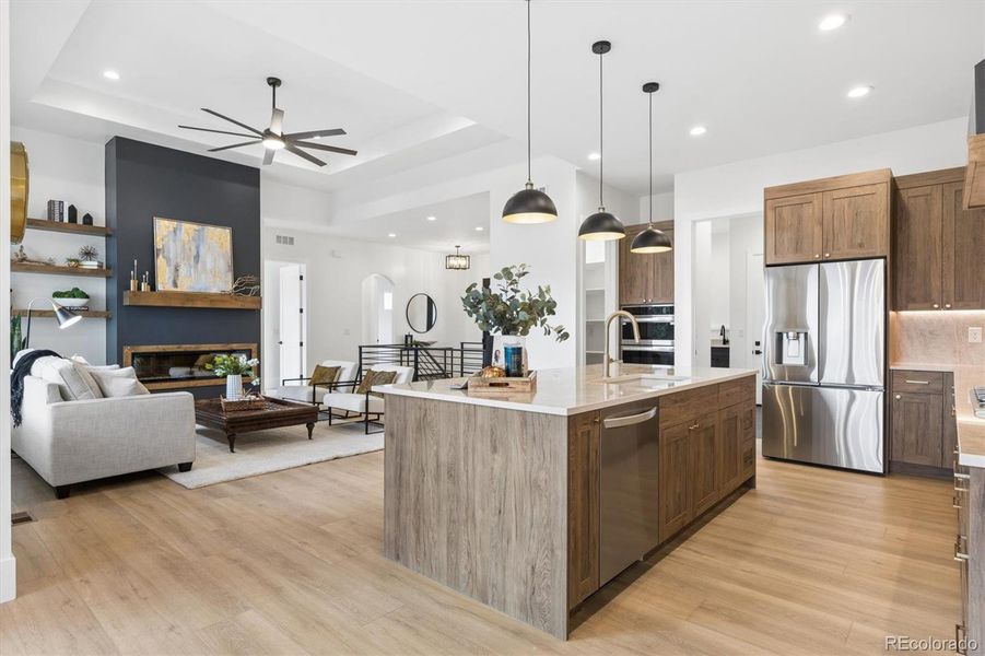 Open concept living space