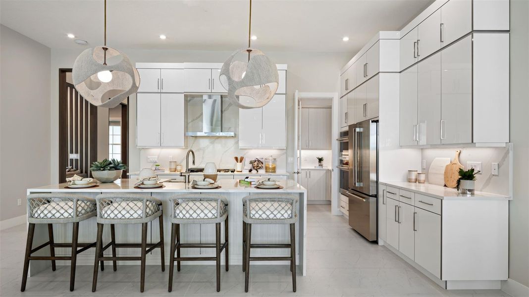 Furnished interior view inside a new home in L'Ambiance at Avenir, Palm Beach Gardens (Image 5).