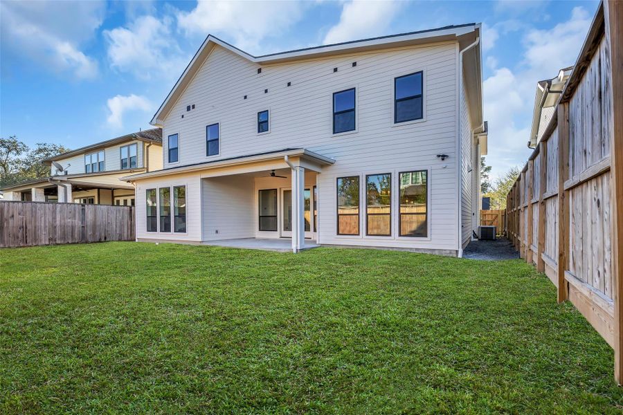 Wonderfully spacious back yard!