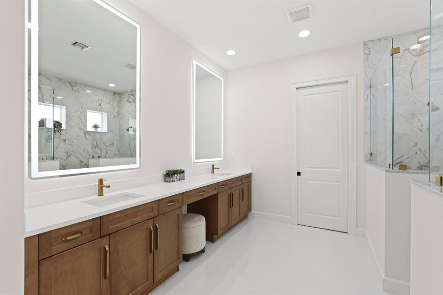 Furnished interior view inside a new home in , Westlake (Image 38).