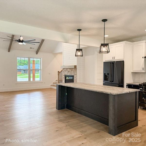 Furnished interior view inside a new home in , Mills River (Image 7).