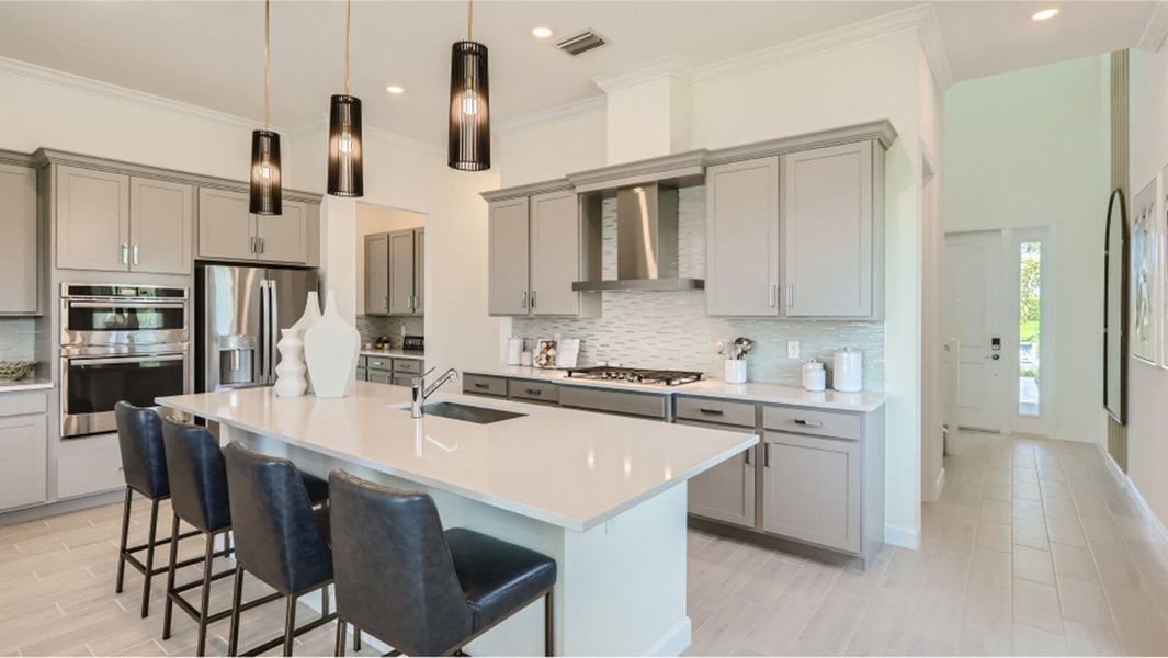 Furnished interior view inside a new home in Tesoro Club, Port St. Lucie (Image 14).