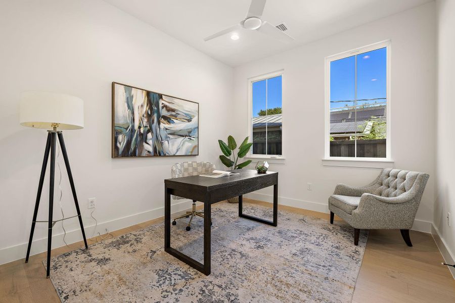 Furnished interior view inside a new home in , Austin (Image 16). Furnished interior view inside a new home in , Austin (Image 16).