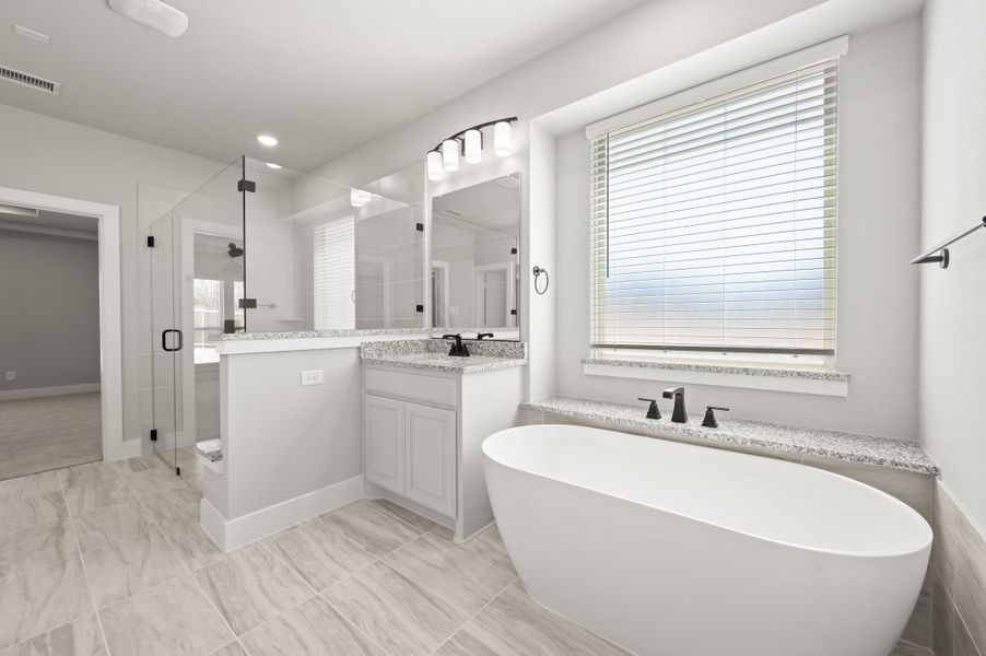 Furnished interior view inside a new home in Hidden Lakes Estates, DeSoto (Image 15). Furnished interior view inside a new home in Hidden Lakes Estates, DeSoto (Image 15).