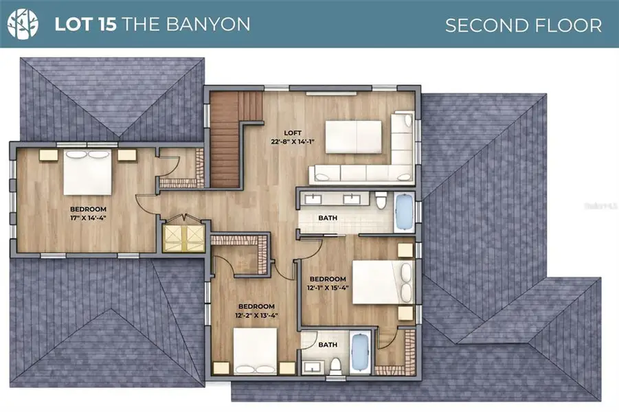 2D floor plan layout of this home in , Winter Park, FL (Image 3). 2D floor plan layout of this home in , Winter Park, FL (Image 3).