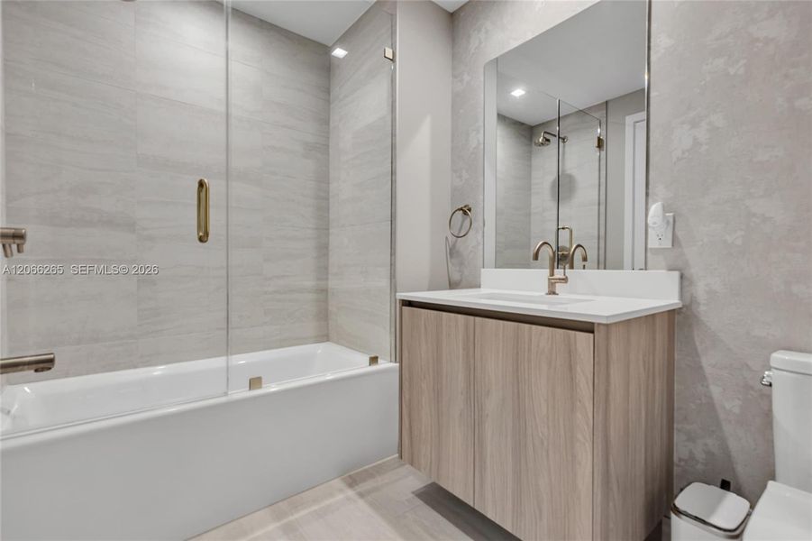 Furnished interior view inside a new home in , Miami (Image 11).