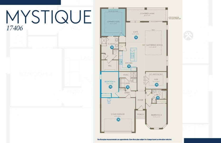 2D floor plan layout of this home in Avondale at Avenir, Palm Beach Gardens, FL (Image 2). 2D floor plan layout of this home in Avondale at Avenir, Palm Beach Gardens, FL (Image 2).