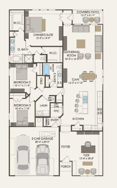 Pulte Homes, Sheldon floor plan