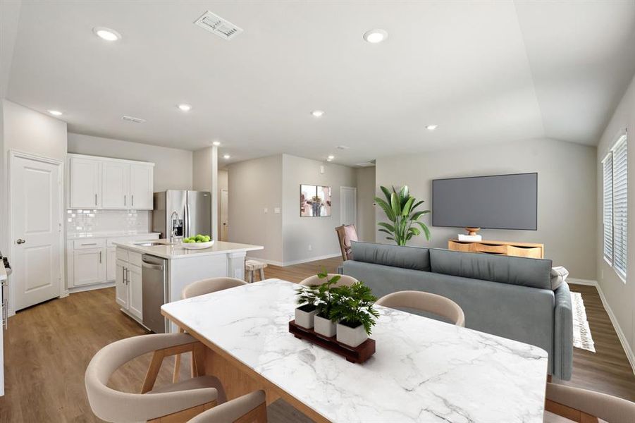 Furnished interior view inside a new home in Stonehaven, Seagoville (Image 10). Furnished interior view inside a new home in Stonehaven, Seagoville (Image 10).