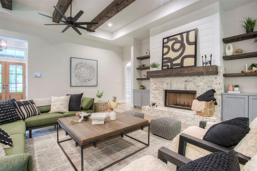 Furnished interior view inside a new home in , Willis (Image 35).