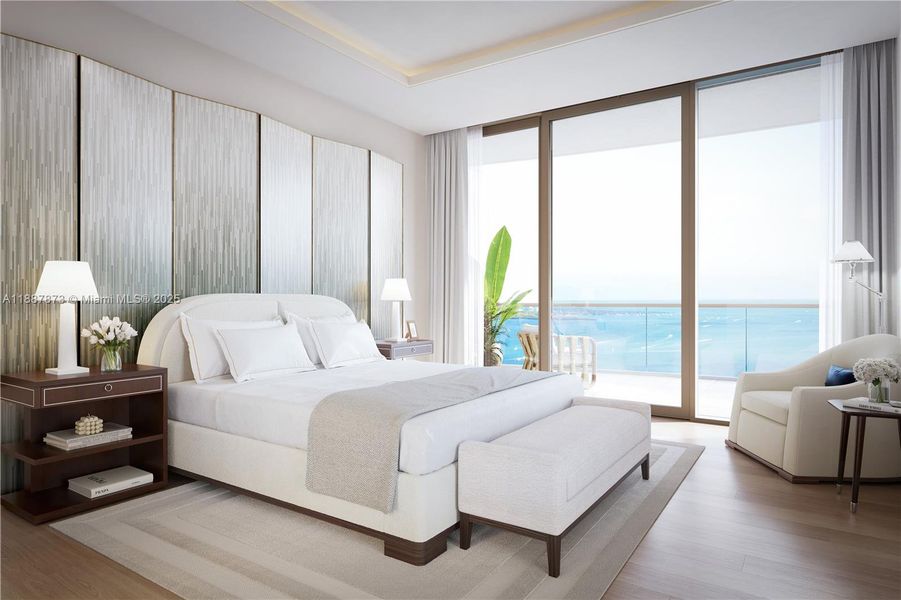 Furnished interior view inside a new home in , Miami (Image 7).