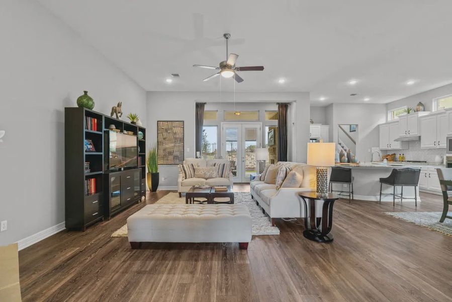 Representative furnished interior of a home built from the Owen by Chesmar Homes in Highland Village, Georgetown (Image 7). Representative furnished interior of a home built from the Owen by Chesmar Homes in Highland Village, Georgetown (Image 7).