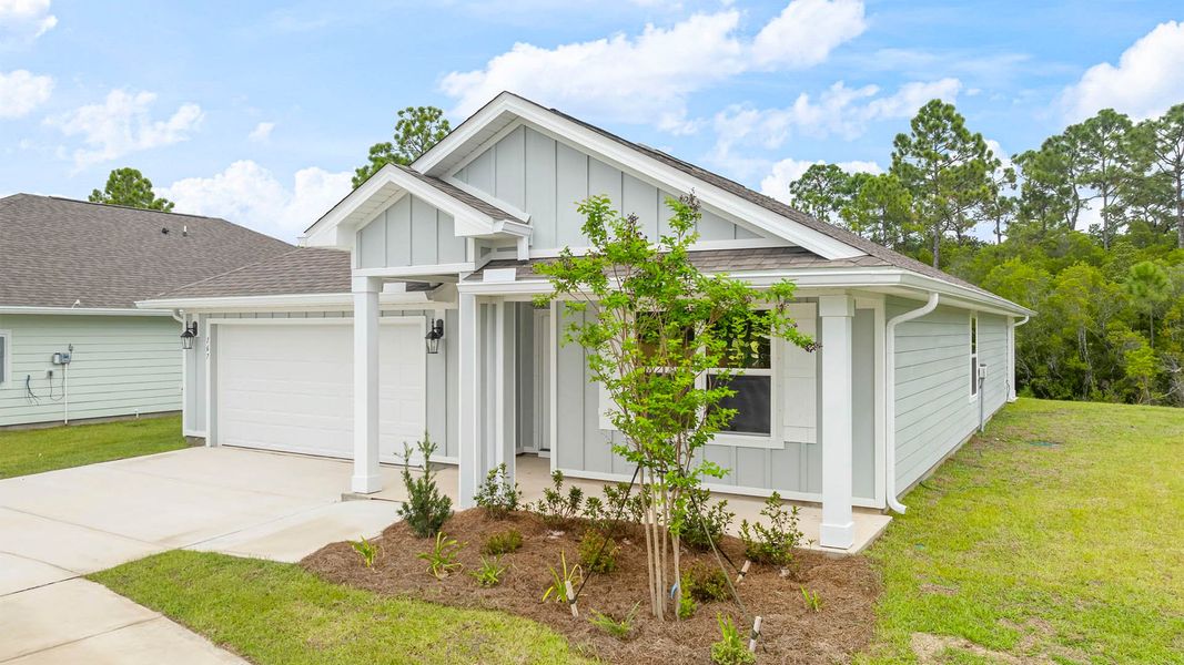 Exterior details and patio area of a home in Palmetto Bluff, Port Saint Joe (Image 2).