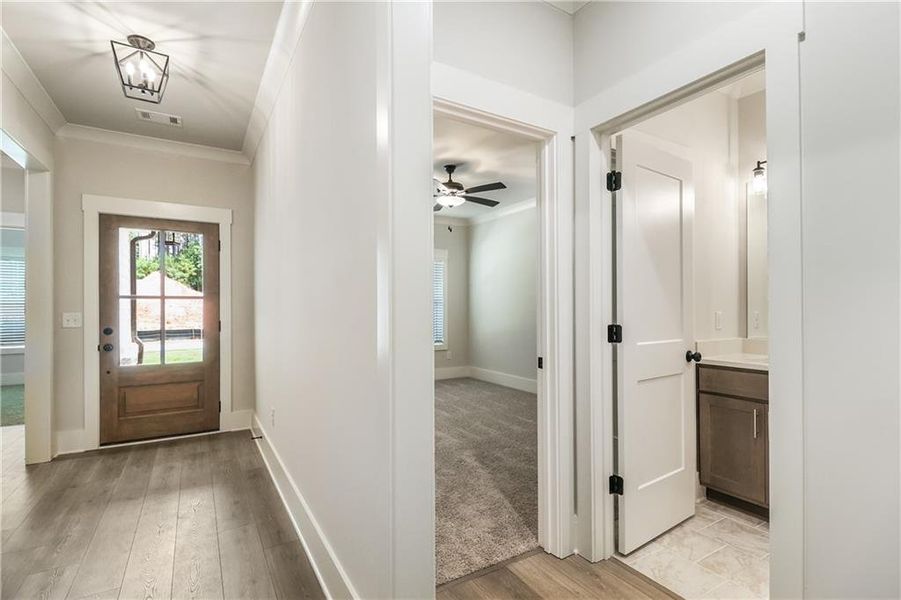 Spacious, unfurnished interior of a new home in Weslyn Park, Social Circle (Image 14). Spacious, unfurnished interior of a new home in Weslyn Park, Social Circle (Image 14).