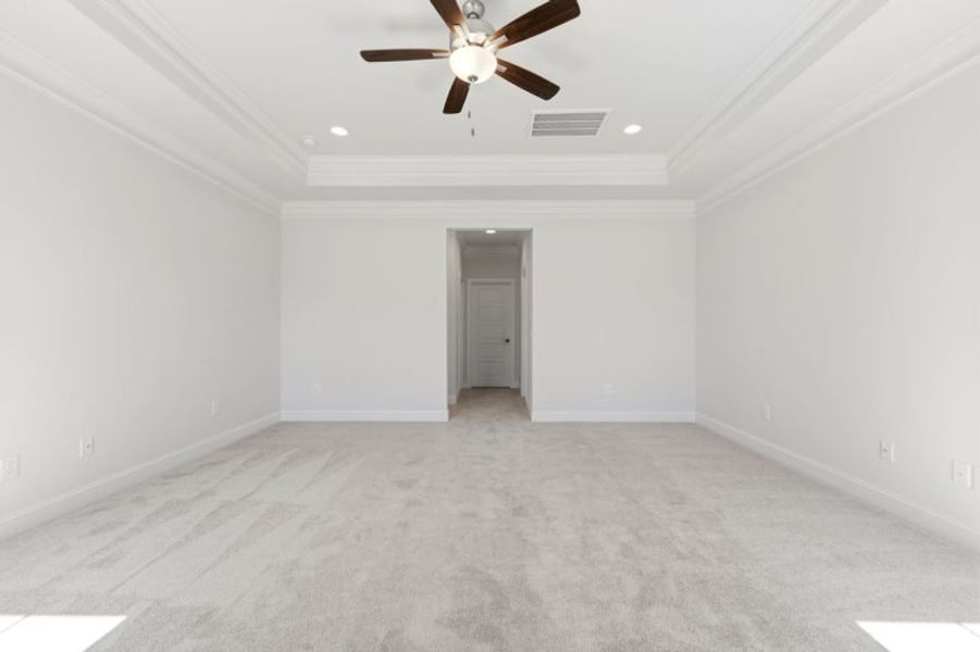 Representative unfurnished interior of a home built from the Cosmopolitan by Keystone Homes NC in Weybridge, Burlington (Image 103). Representative unfurnished interior of a home built from the Cosmopolitan by Keystone Homes NC in Weybridge, Burlington (Image 103).