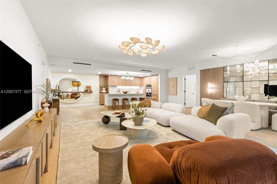 Furnished interior view inside a new home in , Bay Harbor Islands (Image 20).