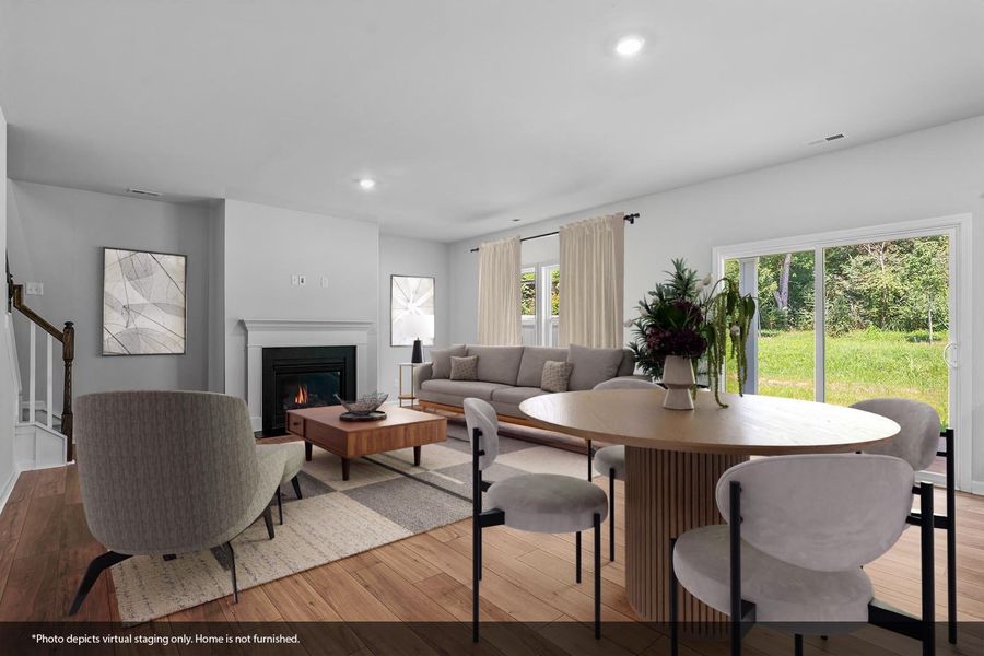 Furnished interior view inside a new home in Hanes Lake, Winston-Salem (Image 6). Furnished interior view inside a new home in Hanes Lake, Winston-Salem (Image 6).