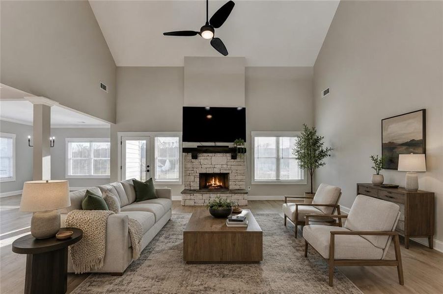 Furnished interior view inside a new home in , Greensboro (Image 7). Furnished interior view inside a new home in , Greensboro (Image 7).