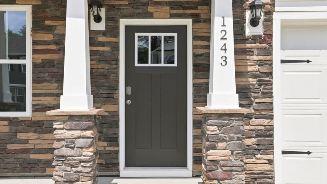 Exterior details and patio area of a home in Hunters Ridge, Woodruff (Image 3).
