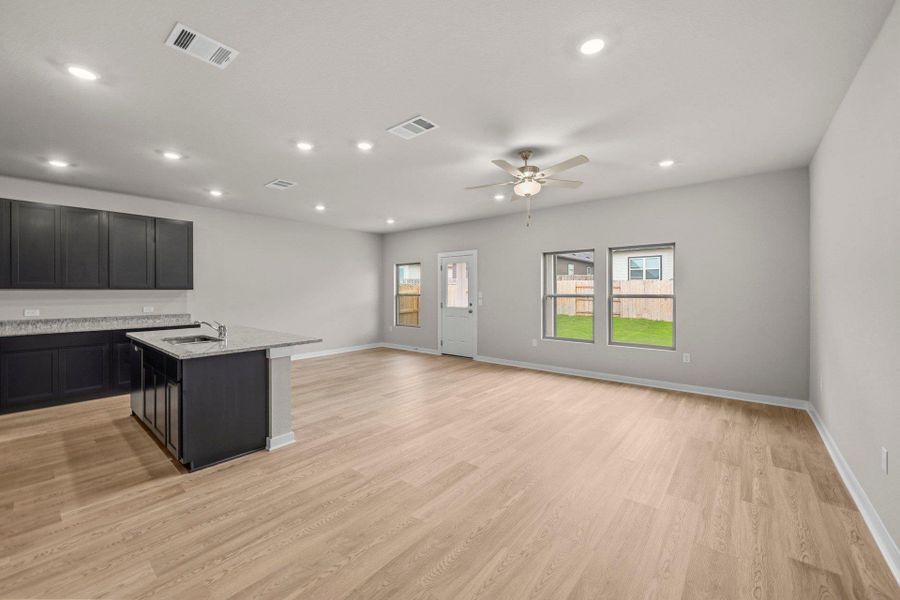Open concept floorplan