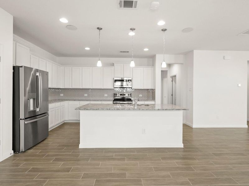 Furnished interior view inside a new home in Cool Water at Sonterra, Jarrell (Image 11).