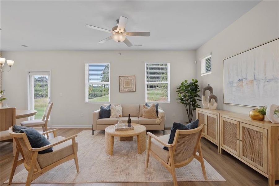 Furnished interior view inside a new home in Walden Park – The Retreat, Jonesboro (Image 11).