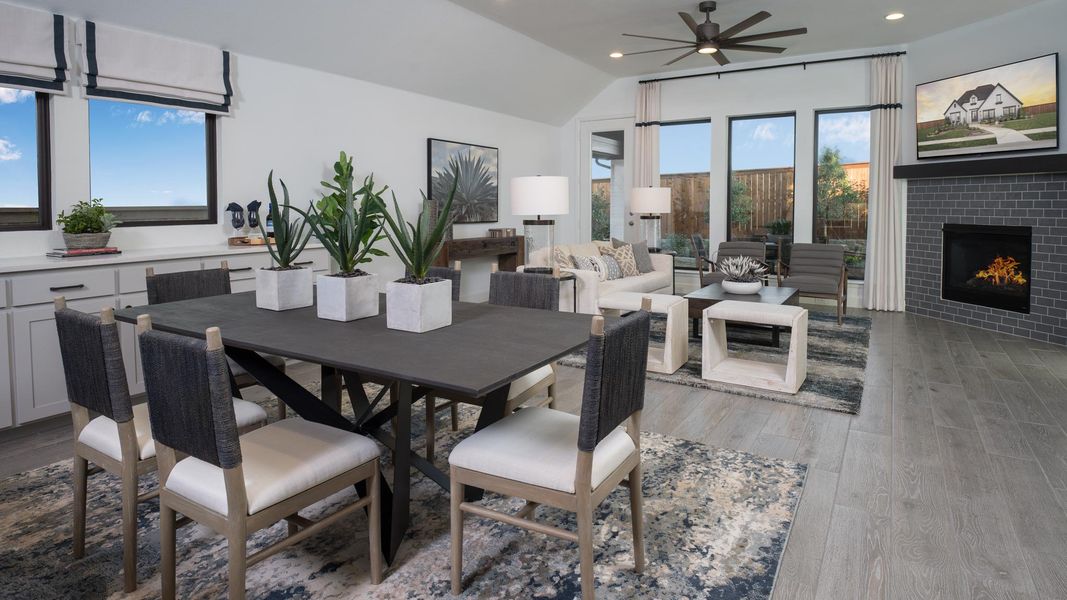 Furnished interior view inside a new home in M3 Ranch, Mansfield (Image 12). Furnished interior view inside a new home in M3 Ranch, Mansfield (Image 12).