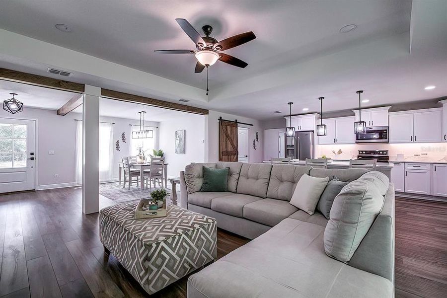Furnished interior view inside a new home in , Citrus Springs (Image 4). Furnished interior view inside a new home in , Citrus Springs (Image 4).